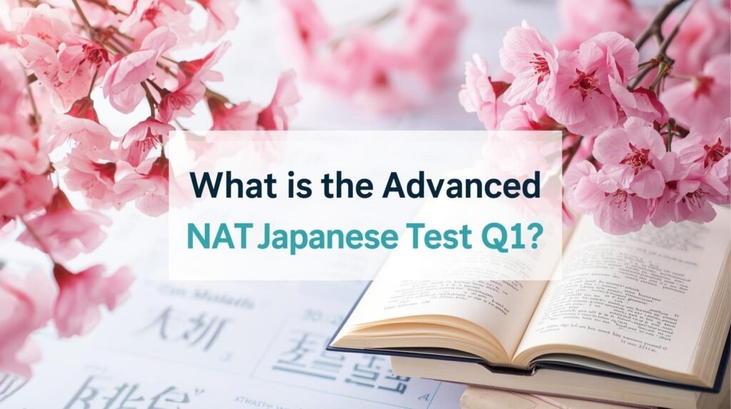 What is the Advanced NAT Japanese Test Q1?